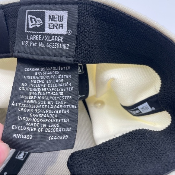 New York Giants New Era Cream Royal L/XL 2022 Sideline 39THIRTY 2 Tone Flex Hat - Picture 9 of 10